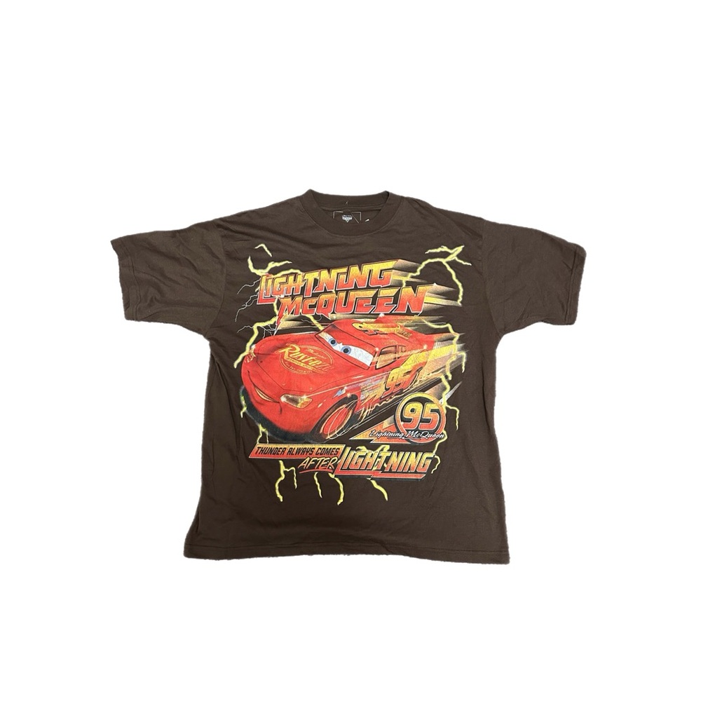 Men's Lightning McQueen Graphic T-Shirt - Dark Brown